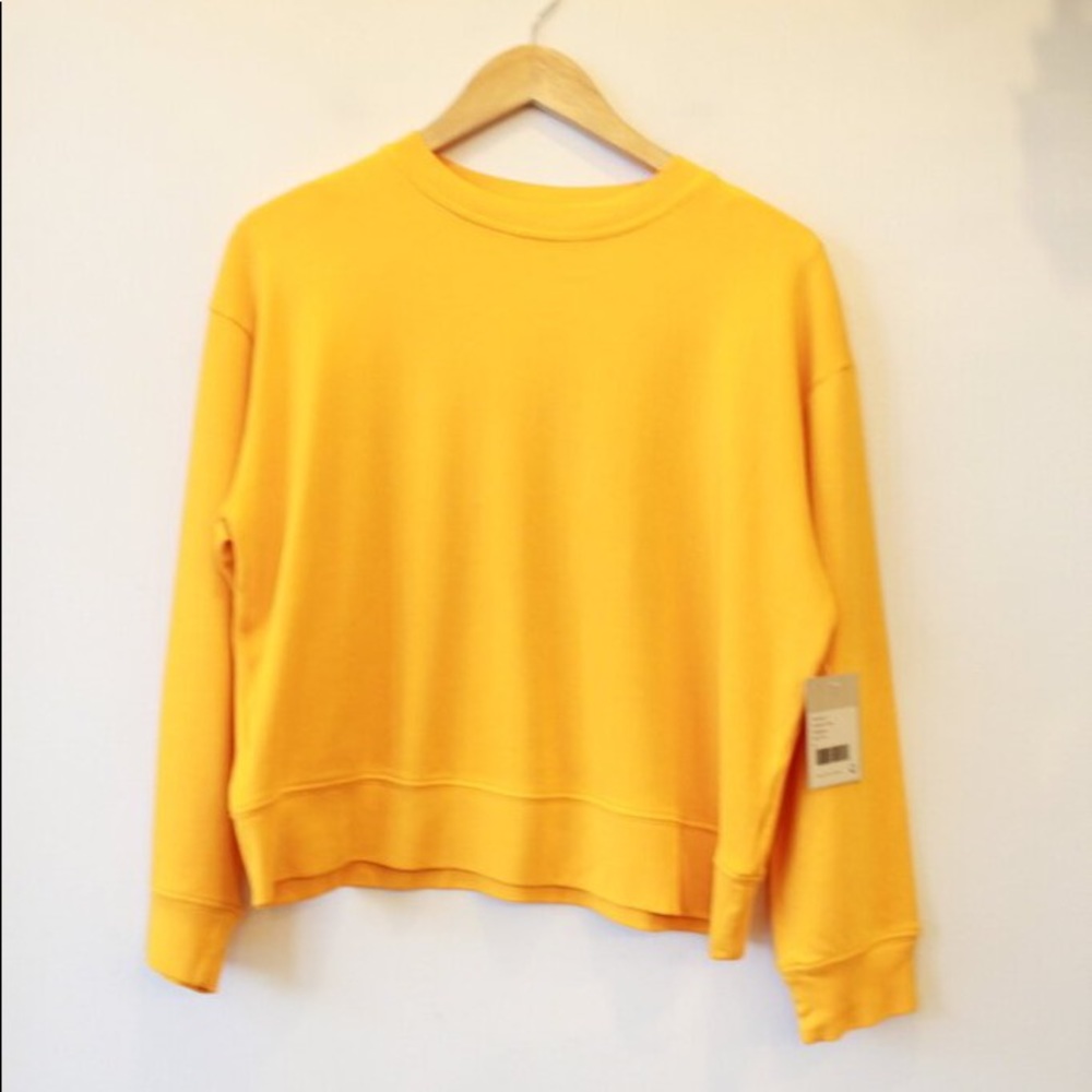 For Days Modern Crop Mango Yellow top body long sl